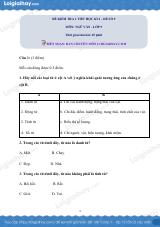 Đề kiểm tra 1 tiết Văn 9 - Đề số 9